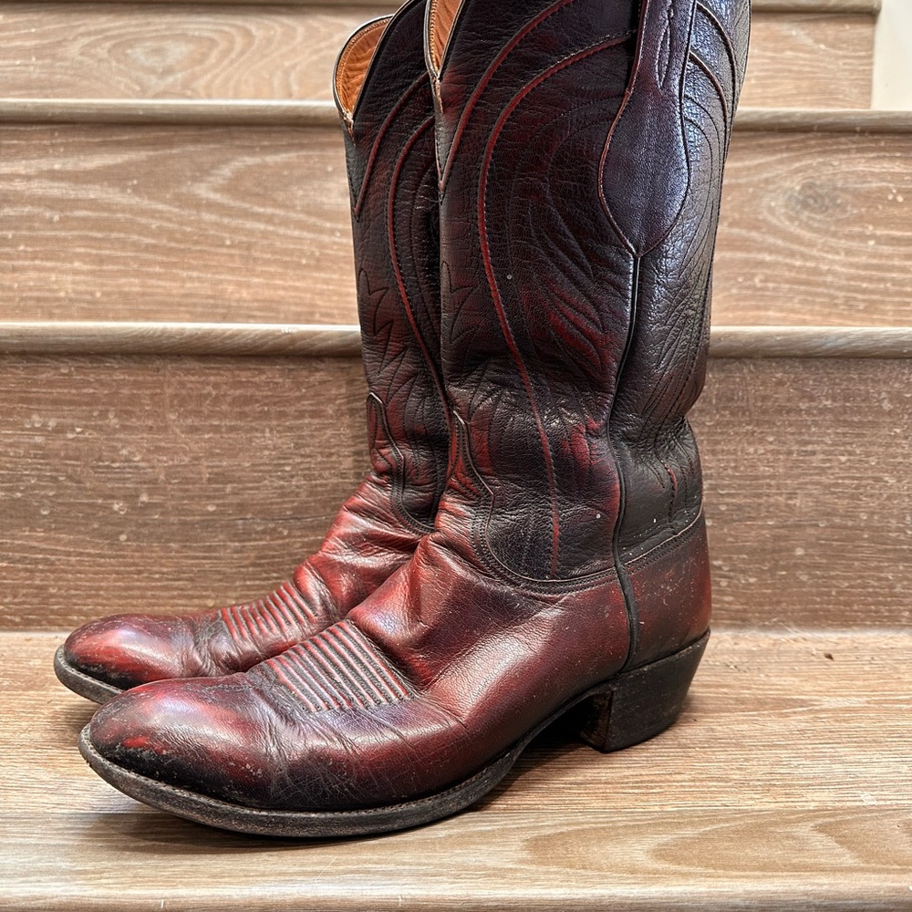 Vintage Lucchese Cowboy Boots | Men’s 9.5D | USA Made - Picture 2 of 16
